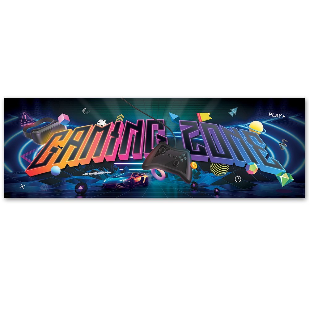 Emaga Obraz na płótnie, Napis gaming zone - 120x40